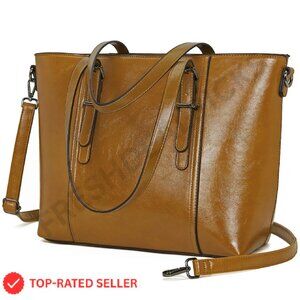 Elegant Satchel Tote Bag Adjustable Crossbody Strap Classic Minimal Chic